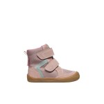 Bottes barefoot en cuir et tissu barefoot koddas vl wp. rose -