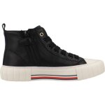 Botte enfant synth�tique s high top lace - up sneaker noir