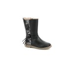 Bottes enfant widol noir metallise
