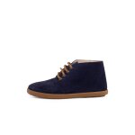 Botte fendue style safari contrast� bleu marine