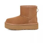 Bottes fille en daim marron