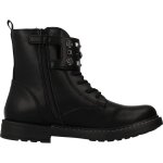 Botte fille synth�tique eclair noir