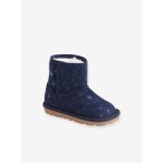 Bottes fourres bb fille bleu marine