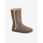 Bottes fourres fille taupe iris