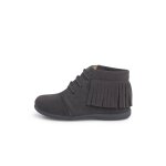 Bottes frang�es � lacets premiers pas gris