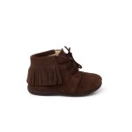 Bottes frang�es � lacets premiers pas marron