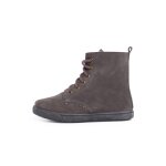 Botte en peau de mouton avec lacets lat�raux � glissi�re gris