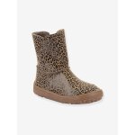 Bottes pieds nus enfants barefoot tex suede froddo beige imprim�
