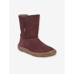 Bottes pieds nus enfants barefoot tex suede froddo bordeaux