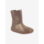 Bottes pieds nus enfants barefoot tex suede froddo bronze