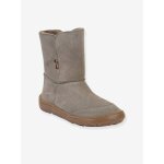 Bottes pieds nus enfants barefoot tex suede froddo gris