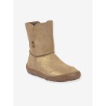 Bottes pieds nus enfants barefoot tex suede froddo or