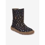 Bottes pieds nus pour filles barefoot tex suede froddo bleu nuit