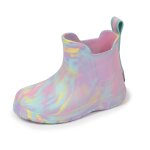 Bottes de pluie basses en caoutchouc confortables r�sistantes l�g�res multico