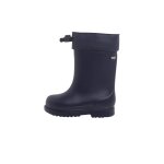 Bottes de pluie doublure int�rieure en polaire fermeture ajustable bleu marine