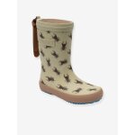Bottes de pluie fashion bisgaard beige imprim�