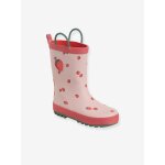 Bottes de pluie fille rose imprimé Bottes de pluie fille rose imprimé