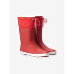 Bottes de pluie fourr�es enfant lolly pop giboul�e rouge / blanc
