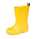 Bottes de pluie hautes, ultra confortables et lgres, faciles  enfiler jaune