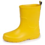 Bottes de pluie hautes, ultra confortables et lgres, faciles  enfiler jaune