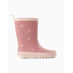 Bottes de pluie avec imprim� floral rose