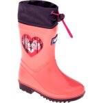 Bottes de pluie motif / style renard kai rose saumon / violet fonc�