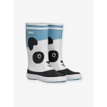 Bottes de pluie panda bleu