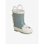 Bottes de pluie bb dtails ludiques vert imprim