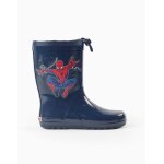 Bottes de pluie  tige rglable spider - man bleu fonc