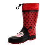 Bottes de pluie unisexe caoutchouc mudplay rouge / noir