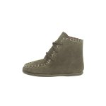 Bottes en su�de style mohican pour enfants vert
