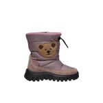 Bottes en sude et tissu poznurr bear 2 wp rose -