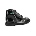 Bottillons enfant kick col noir vernis