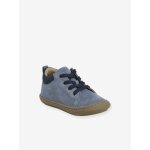 Bottillons lacs cuir souple bb premiers pas lot bleu