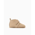 Bottines barefoot en daim et � scratch beige