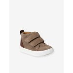 Bottines bb garon cuir  scratchs taupe