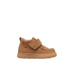 Bottines b�b� gar�on en daim kasden � scratch cognac - marron