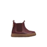 Bottines chelsea b�b� en cuir figus bordeaux - marron