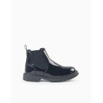 Bottines chelsea vernies avec semelle antid�rapante bleu