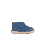 Bottines chukka en cuir sud  scratch bleu moyen
