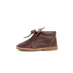 Bottines en cuir � lacets monkey face marron