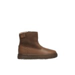 Bottines en cuir et su�de alpina cognac -