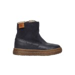 Bottines en cuir et su�de alpina marine -