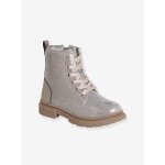 Bottines enfant fille collection maternelle laces et zippes or
