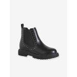 Bottine enfant fille synth�tique zipp�e noir