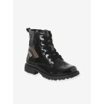 Bottines enfant fille synthtique zippes noir