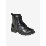 Bottines enfant fille vernies synthétique zippées noir Bottines enfant fille vernies synthétique zippées noir