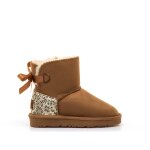 Bottines filles fourr�e camel