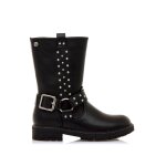 Bottines filles synthtique fermeture clair black