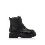 Bottines filles synthtique fermeture clair black